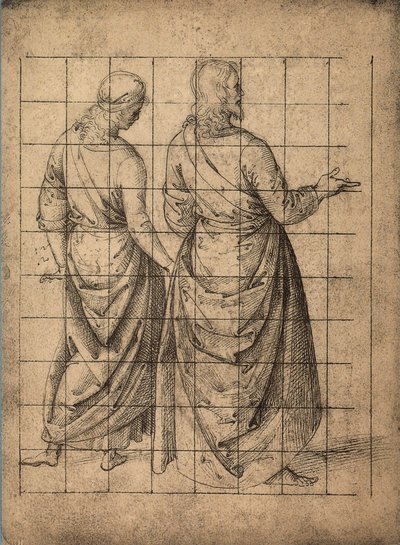 Male Figures, Rear View by Raffaello Sanzio Raphael